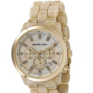 MICHAEL KORS MK5217 Oversized Horn Ladies Chronograph  Women's Watch MK5217